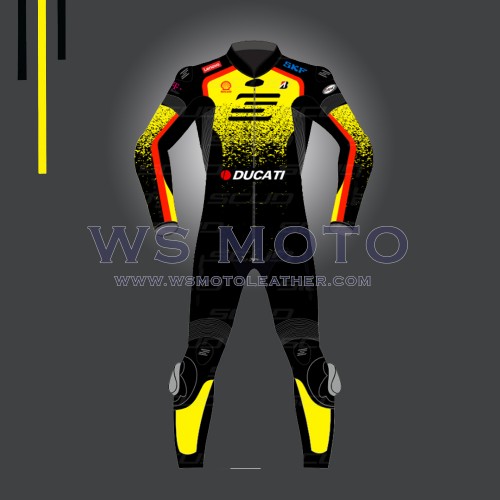 Ducati Corse Leather Suit 2 piece & One Piece Leather Suit For Motorcycle  Riders
